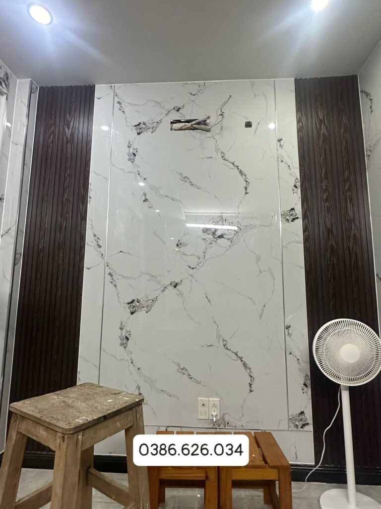 thi công tấm pvc vân đá và sàn nhựa ngoài trời